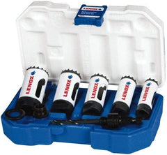 Lenox - 7 Piece, 3/4" to 1-1/4" Saw Diam, Automotive Hole Saw Kit - Bi-Metal, Includes 5 Hole Saws - Apex Tool & Supply