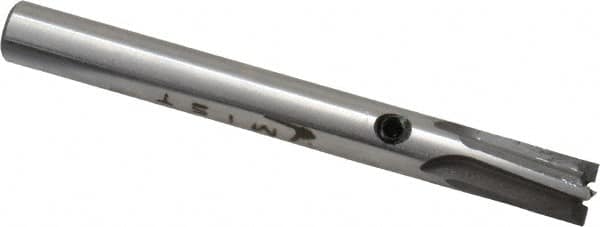 Made in USA - 1/4" Diam, 1/4" Shank, Diam, 4 Flutes, Straight Shank, Interchangeable Pilot Counterbore - Apex Tool & Supply