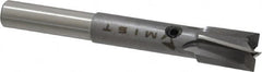 Made in USA - 11/32" Diam, 1/4" Shank, Diam, 4 Flutes, Straight Shank, Interchangeable Pilot Counterbore - Apex Tool & Supply