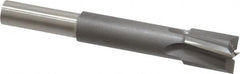 Made in USA - 3/8" Diam, 1/4" Shank, Diam, 4 Flutes, Straight Shank, Interchangeable Pilot Counterbore - Apex Tool & Supply