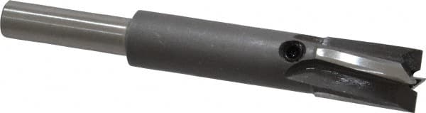 Made in USA - 13/32" Diam, 1/4" Shank, Diam, 4 Flutes, Straight Shank, Interchangeable Pilot Counterbore - Apex Tool & Supply