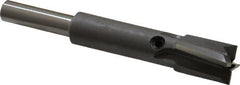 Made in USA - 7/16" Diam, 1/4" Shank, Diam, 4 Flutes, Straight Shank, Interchangeable Pilot Counterbore - Apex Tool & Supply