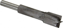 Made in USA - 1/2" Diam, 1/4" Shank, Diam, 4 Flutes, Straight Shank, Interchangeable Pilot Counterbore - Apex Tool & Supply