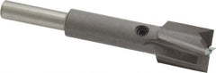 Made in USA - 9/16" Diam, 1/4" Shank, Diam, 4 Flutes, Straight Shank, Interchangeable Pilot Counterbore - Apex Tool & Supply