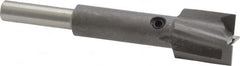 Made in USA - 19/32" Diam, 1/4" Shank, Diam, 4 Flutes, Straight Shank, Interchangeable Pilot Counterbore - Apex Tool & Supply