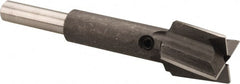 Made in USA - 5/8" Diam, 1/4" Shank, Diam, 4 Flutes, Straight Shank, Interchangeable Pilot Counterbore - Apex Tool & Supply
