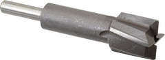 Made in USA - 23/32" Diam, 1/4" Shank, Diam, 4 Flutes, Straight Shank, Interchangeable Pilot Counterbore - Apex Tool & Supply