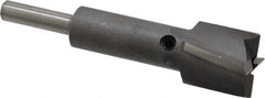 Made in USA - 3/4" Diam, 1/4" Shank, Diam, 4 Flutes, Straight Shank, Interchangeable Pilot Counterbore - Apex Tool & Supply