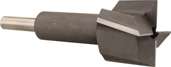 Made in USA - 1" Diam, 1/4" Shank, Diam, 4 Flutes, Straight Shank, Interchangeable Pilot Counterbore - Apex Tool & Supply