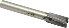 Made in USA - 5/8" Diam, 1/2" Shank, Diam, 4 Flutes, Straight Shank, Interchangeable Pilot Counterbore - Apex Tool & Supply