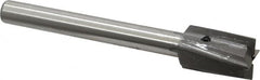 Made in USA - 7/8" Diam, 1/2" Shank, Diam, 4 Flutes, Straight Shank, Interchangeable Pilot Counterbore - Apex Tool & Supply