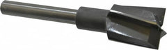Made in USA - 1-5/16" Diam, 1/2" Shank, Diam, 4 Flutes, Straight Shank, Interchangeable Pilot Counterbore - Apex Tool & Supply