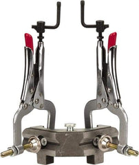Strong Hand Tools - Fixed Angle, 2 Axes, 7-1/2" Long, 1-1/4" Max Capacity, Angle & Corner Clamp - 90° Clamping Angle, 2" Throat Depth - Apex Tool & Supply