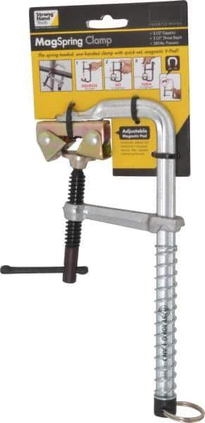 Strong Hand Tools - 2-1/2" Deep Throat, 5-1/2" Max Capacity, Standard Sliding Arm Clamp - 300 Lb Clamping Pressure - Apex Tool & Supply
