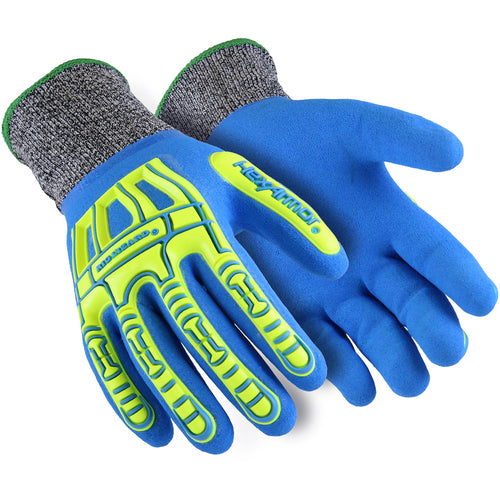 Full Sandy Nitrile Dip with Hi-Vis Cut Resistant Shell, Size XXXL