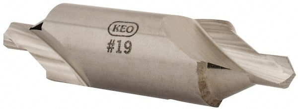 Keo - #19 Bell Cut 60° Incl Angle High Speed Steel Combo Drill & Countersink - Apex Tool & Supply