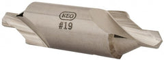 Keo - #19 Bell Cut 60° Incl Angle High Speed Steel Combo Drill & Countersink - Apex Tool & Supply