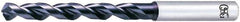 OSG - 0.1575" 120° Powdered Metal Jobber Drill - V Finish, Right Hand Cut, Parabolic Flute, Straight Shank, 75mm OAL, Standard Point - Apex Tool & Supply