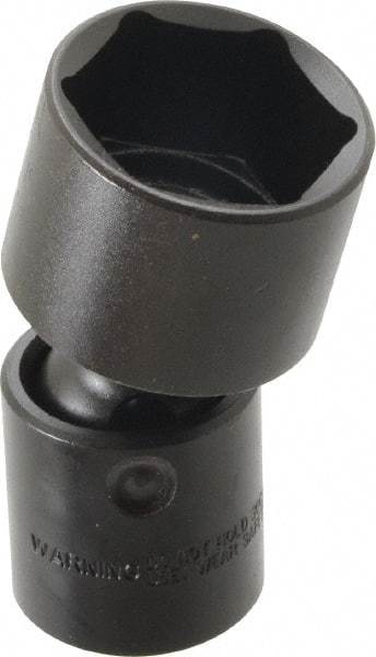 Proto - 1/2" Drive 1-5/16" Standard Universal Impact Socket - 6 Points, 3-19/64" OAL - Apex Tool & Supply