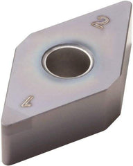 Seco - DNGA432 Grade CBN060K PCBN Turning Insert - TiSiAlN Finish, 55° Diamond, 1/2" Inscr Circle, 3/16" Thick, 1/32" Corner Radius - Apex Tool & Supply