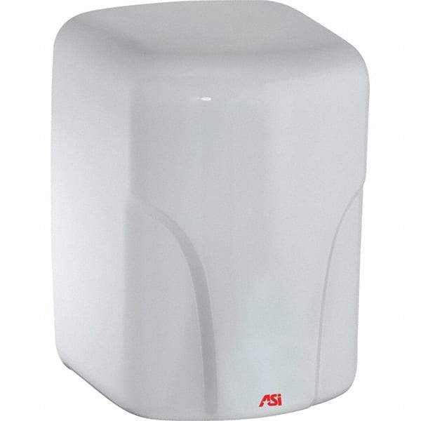 ASI-American Specialties, Inc. - 1600 Watt White Finish Electric Hand Dryer - 220-240 Volts, 7.3 Amps, 8-1/16" Wide x 11-19/64" High x 7-5/64" Deep - Apex Tool & Supply