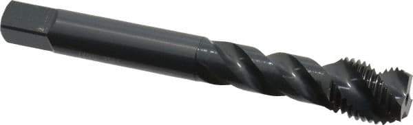 OSG - M14x1.50 Metric Fine 3 Flute 6H Modified Bottoming Spiral Flute Tap - Vanadium High Speed Steel, Oxide Finish, 100mm OAL, Right Hand Flute, Right Hand Thread - Apex Tool & Supply