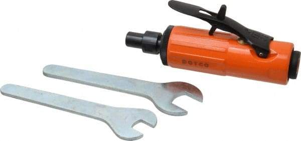 Dotco - 1/4" Collet, Straight Handle, Air Straight Die Grinder - 30,000 RPM, Rear Exhaust, 16 CFM, 0.3 hp, 90 psi, 1/8" Inlet - Apex Tool & Supply