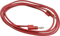 Pomona - Red Electrical Test Equipment Banana Plug - Use with 1581, 2854 Banana Plugs, Standard Banana Plugs - Apex Tool & Supply