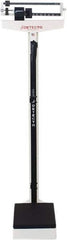 Detecto - Beam Display, 400 Lb. Capacity, Eye-Level Mechanical Beam Scale with Height Rod - 4 Ounce Graduation, 59" High, 10-1/2" Platform Length x 14-1/2" Width - Apex Tool & Supply