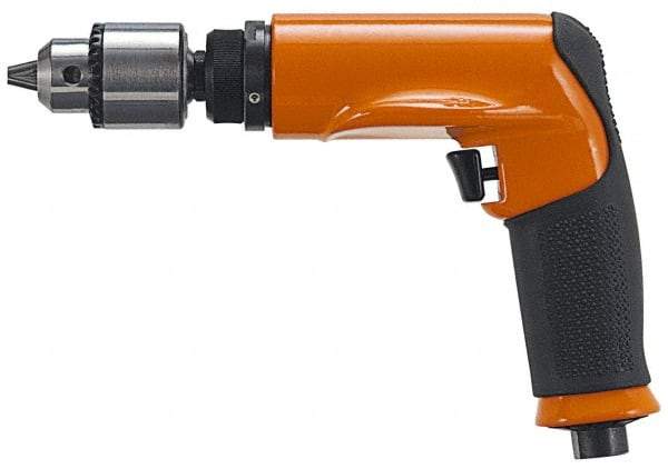Dotco - 3/8" Keyed Chuck - Pistol Grip Handle, 5,200 RPM, 0.9 hp, 90 psi - Apex Tool & Supply