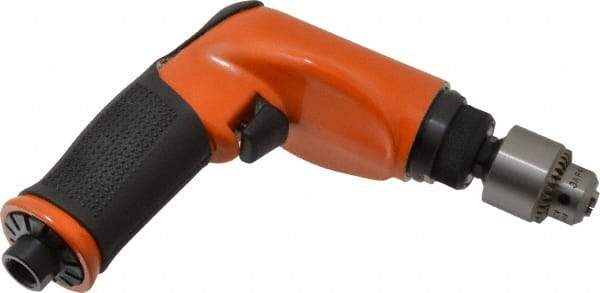 Dotco - 1/4" Keyed Chuck - Pistol Grip Handle, 5,200 RPM, 0.6 hp, 90 psi - Apex Tool & Supply