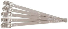 Pryor - 8.27 Inch Long, 70 Kg Breaking Strength, Metal T Indicative Seal - 7 Inch Operating Length, Metallic Tin Plated Metal - Apex Tool & Supply