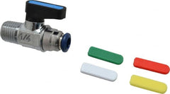 Aignep USA - 1/4" Pipe, Full Port, Brass Standard Ball Valve - Apex Tool & Supply