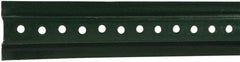 NMC - 8' High, Traffic Sign Post - Steel, 3/8" Hole Diam, Green - Apex Tool & Supply