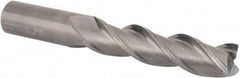 Kennametal - 1", 4" LOC, 1" Shank Diam, 7" OAL, 3 Flute, Solid Carbide Square End Mill - Single End, Uncoated, Spiral Flute, 37° Helix, Centercutting, Right Hand Cut, Right Hand Flute, Series AADE - Apex Tool & Supply