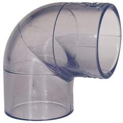 Made in USA - 1-1/4" PVC Plastic Pipe Fitting - Schedule 40, Slip x Slip End Connections - Apex Tool & Supply