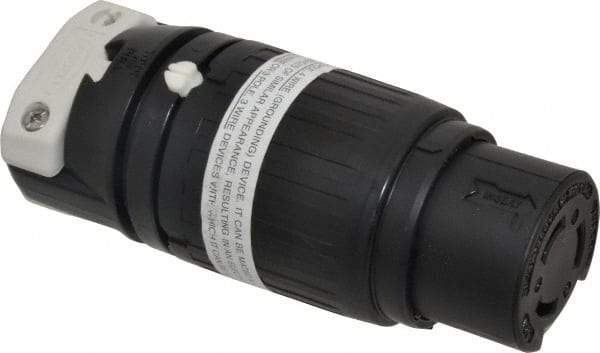 Hubbell Wiring Device-Kellems - 250 VDC, 600 VAC, 50 Amp, NonNEMA Configuration, Industrial Grade, Self Grounding Connector - 1 Phase, 3 Poles, IP20, 0.83 to 1-1/4 Inch Cord Diameter - Apex Tool & Supply