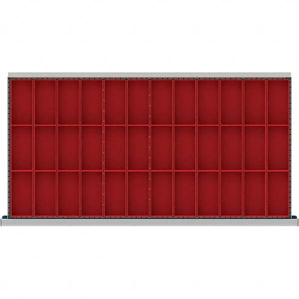 LISTA - 36-Compartment Drawer Divider Layout for 3.15" High Drawers - Apex Tool & Supply
