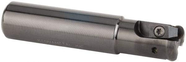 Kennametal - 15.88mm Cutting Diam, 5/8" Shank Diam, 5/8" Max Depth of Cut, Straight Shank Indexable Copy End Mill - 2 Inserts, RP.. 2150.. Insert, KIPR Toolholder, Through Coolant - Apex Tool & Supply