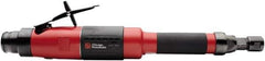 Chicago Pneumatic - 1/4" Collet, Straight Handle, Air Extended Length Die Grinder - 18,000 RPM, Rear Exhaust, 36.8 CFM, 1 hp, 90 psi, 9.5mm Inlet - Apex Tool & Supply
