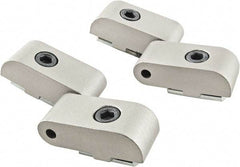 80/20 Inc. - 1-1/2" Long x 1-23/32" Wide x 26mm Thick, Right Lift Off Hinge Long Pin Top Short Pin Bottom - Aluminum, Clear Anodized Finish - Apex Tool & Supply