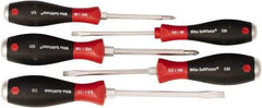 Wiha - 5 Piece Phillips & Slotted Screwdriver Set - Comes in Kit Bag - Apex Tool & Supply