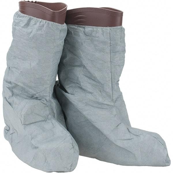 Dupont - Size Universal, ProShield 3, Non-Skid Boot Cover - Grey, Non-Chemical Resistant - Apex Tool & Supply