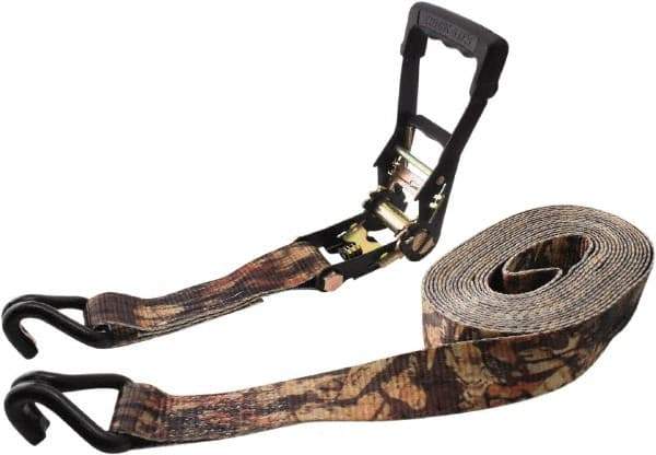 Erickson Manufacturing - 27' Long x 2" Wide, 10,000 Lb Basket Capacity, Polyester & Steel Web Sling - Camouflage Green - Apex Tool & Supply