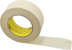 3M - 2" Wide x 60 Yd Long Tan Paper Masking Tape - Series 234, 5.9 mil Thick, 27 In/Lb Tensile Strength - Apex Tool & Supply