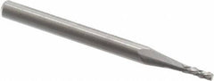 Accupro - 1/16" Diam, 3/16" LOC, Plain End, Solid Carbide Diamond Pattern Router Bit - Right Hand Cut, 1-1/2" OAL, 1/8" Shank Diam, Use on Fiberglass - Apex Tool & Supply