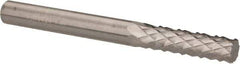 Accupro - 1/4" Diam, 3/4" LOC, Plain End, Solid Carbide Diamond Pattern Router Bit - Right Hand Cut, 2-1/2" OAL, 1/4" Shank Diam, Use on Fiberglass - Apex Tool & Supply