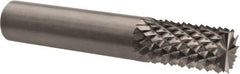 Accupro - 1/2" Diam, 1" LOC, Burr End, Solid Carbide Diamond Pattern Router Bit - Right Hand Cut, 3" OAL, 1/2" Shank Diam, Use on Fiberglass - Apex Tool & Supply
