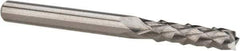 Accupro - 1/8" Diam, 1/2" LOC, Burr End, Solid Carbide Diamond Pattern Router Bit - Right Hand Cut, 1-1/2" OAL, 1/8" Shank Diam, Use on Fiberglass - Apex Tool & Supply