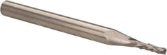 Accupro - 1/16" Diam, 3/16" LOC, End Mill End, Solid Carbide Diamond Pattern Router Bit - Right Hand Cut, 1-1/2" OAL, 1/8" Shank Diam, Use on Fiberglass - Apex Tool & Supply